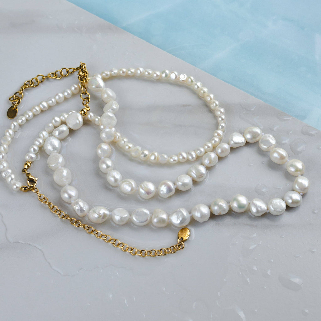 Waterproof Statement Fresh Water Pearl Necklace