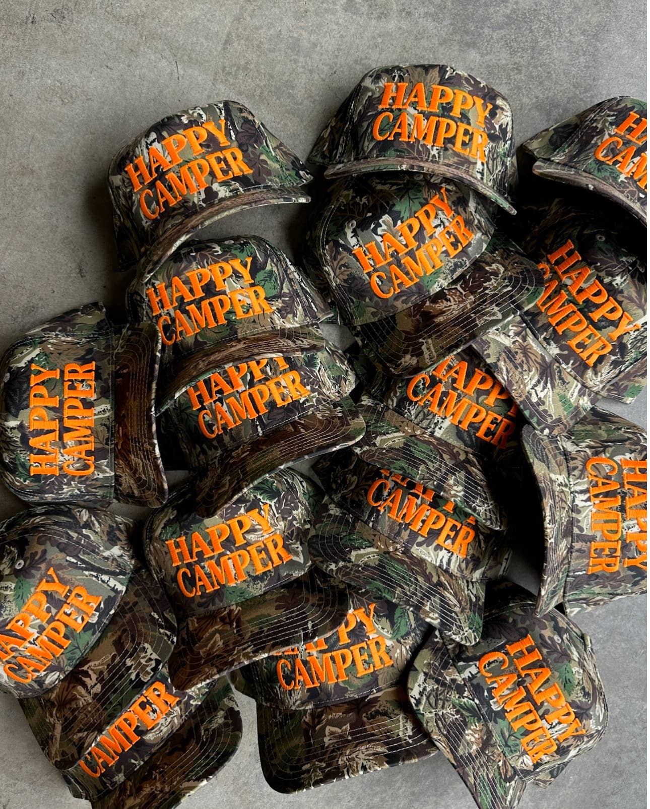 Happy Camper Camo Hat