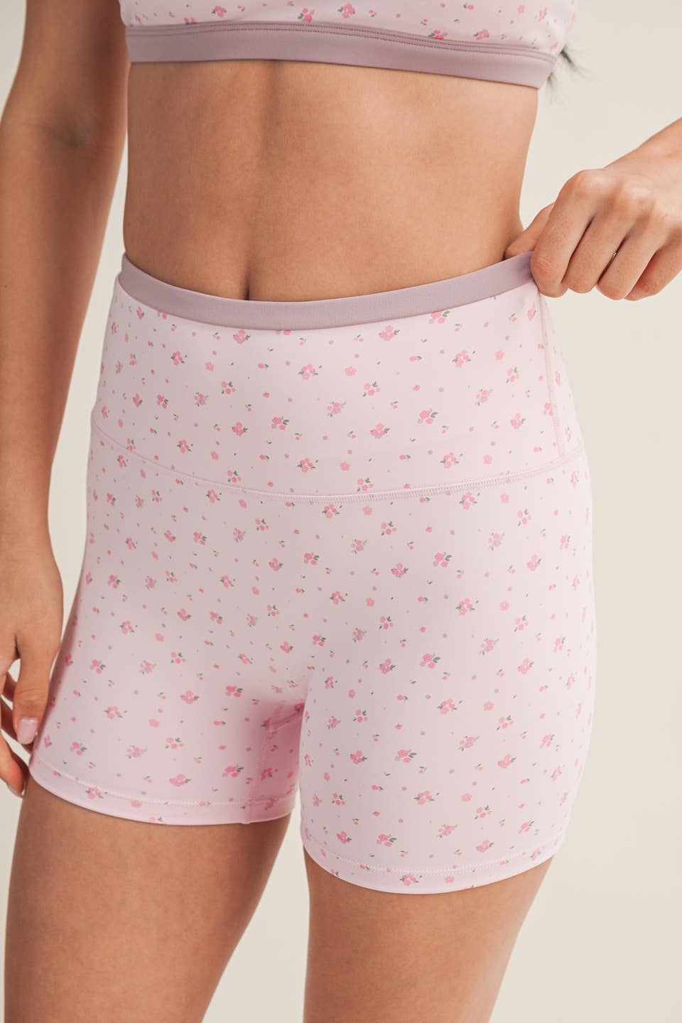 Daisy Daydream Biker Shorts - Pink