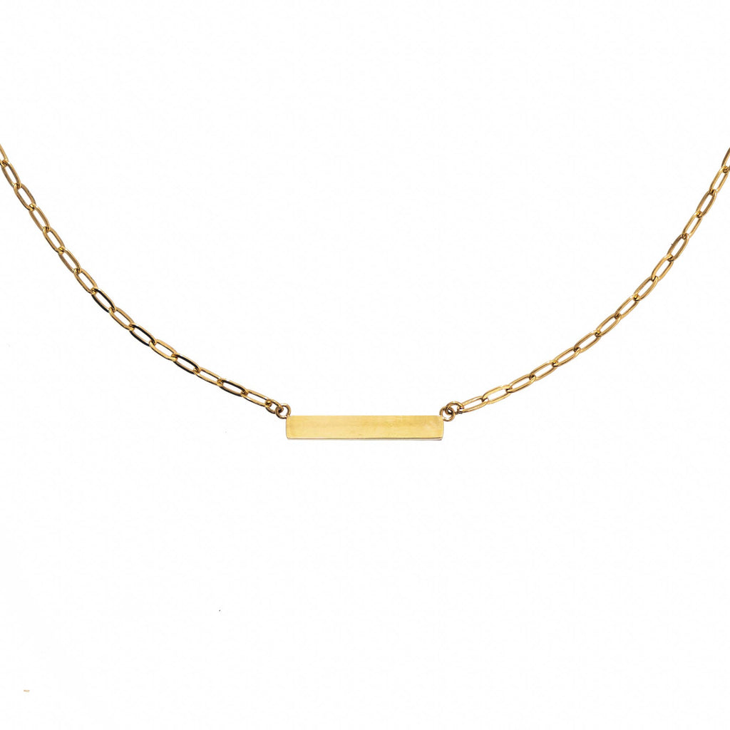 Waterproof Gold Mini Bar Paperclip Chain