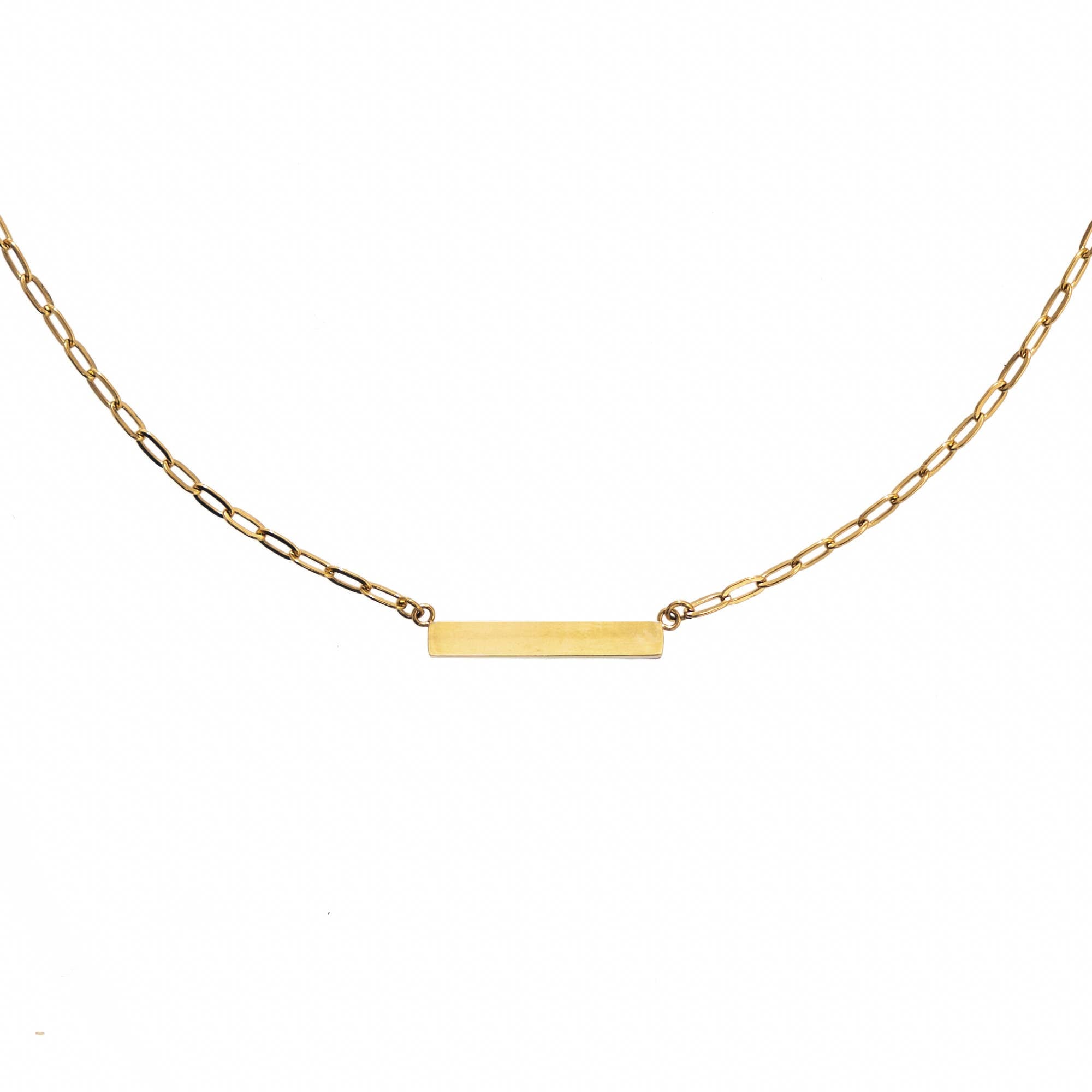 Waterproof Gold Mini Bar Paperclip Chain