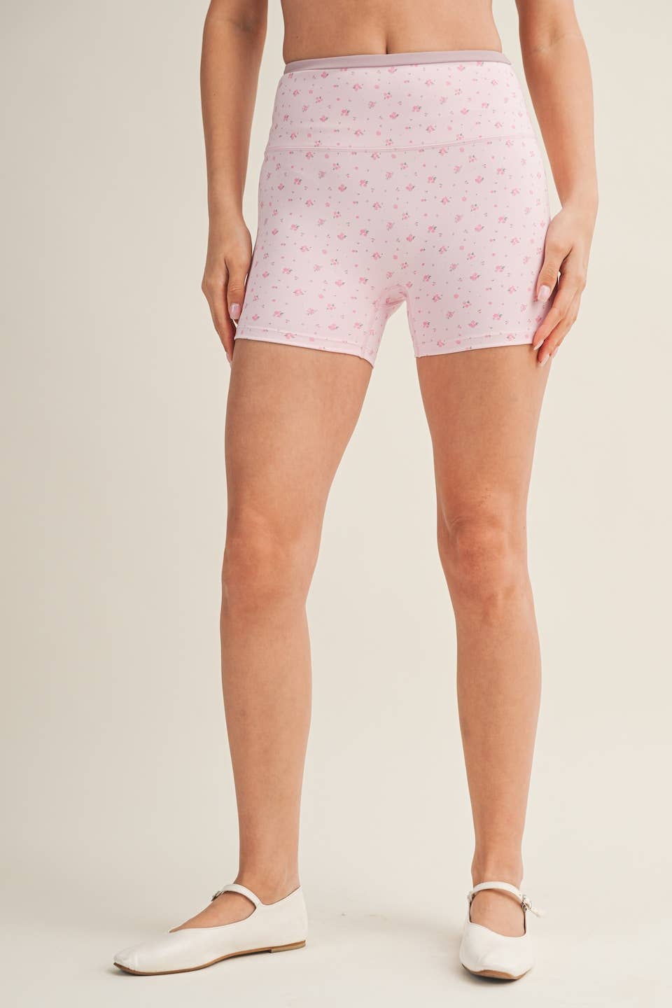 Daisy Daydream Biker Shorts - Pink