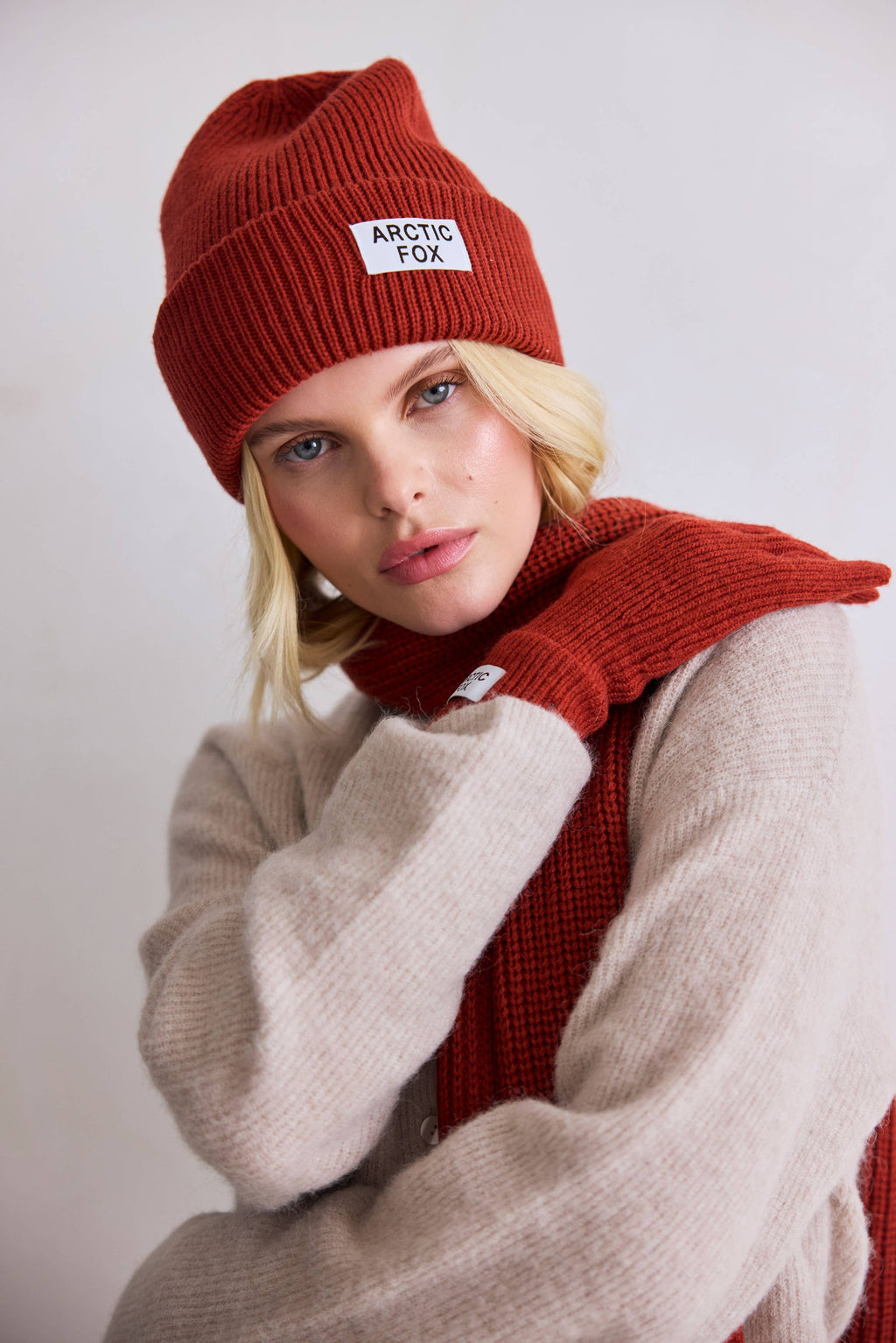 Recycled Bottle Beanie - Deep Terracotta
