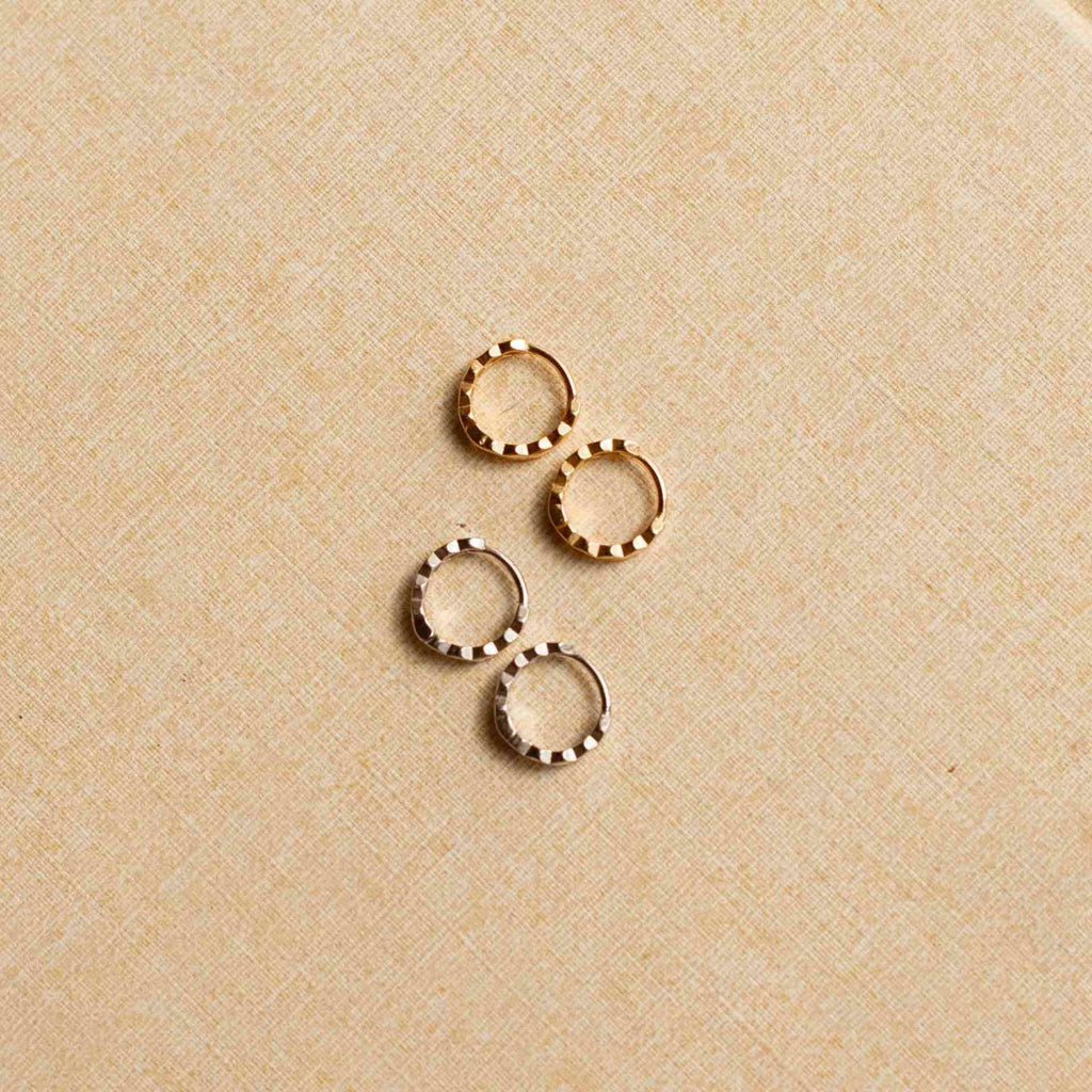 Mauve Honeycomb Hoops