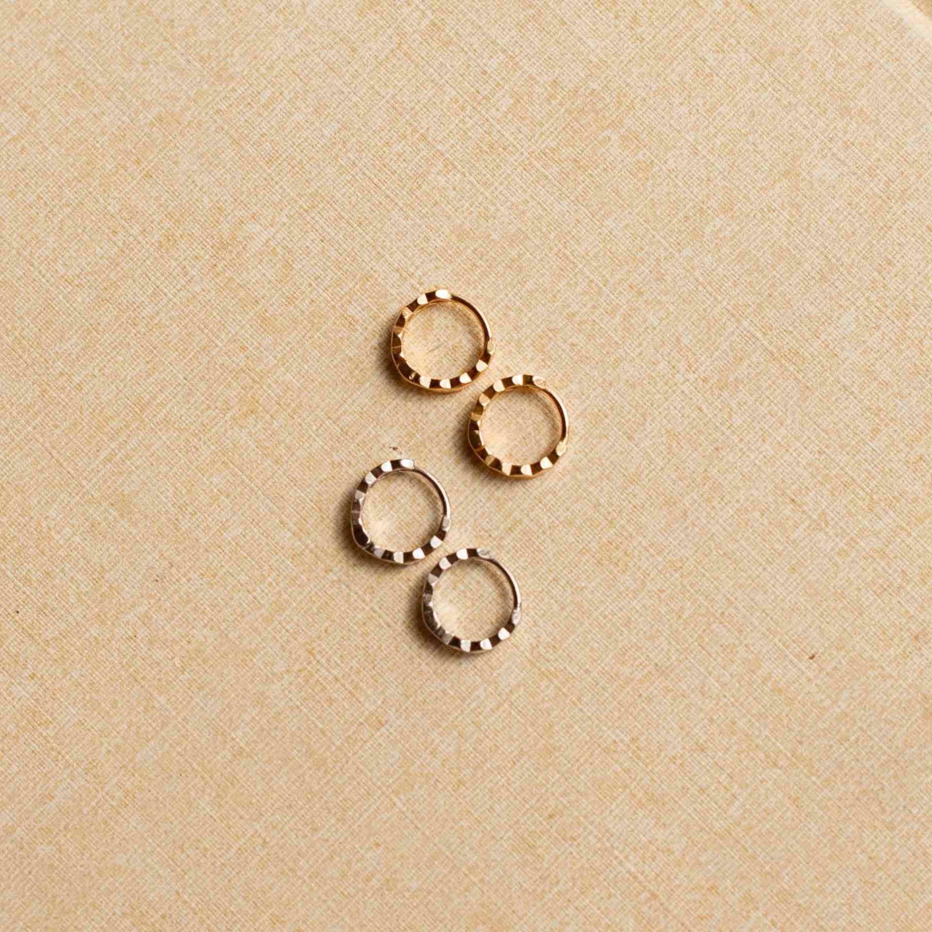 Mauve Honeycomb Hoops