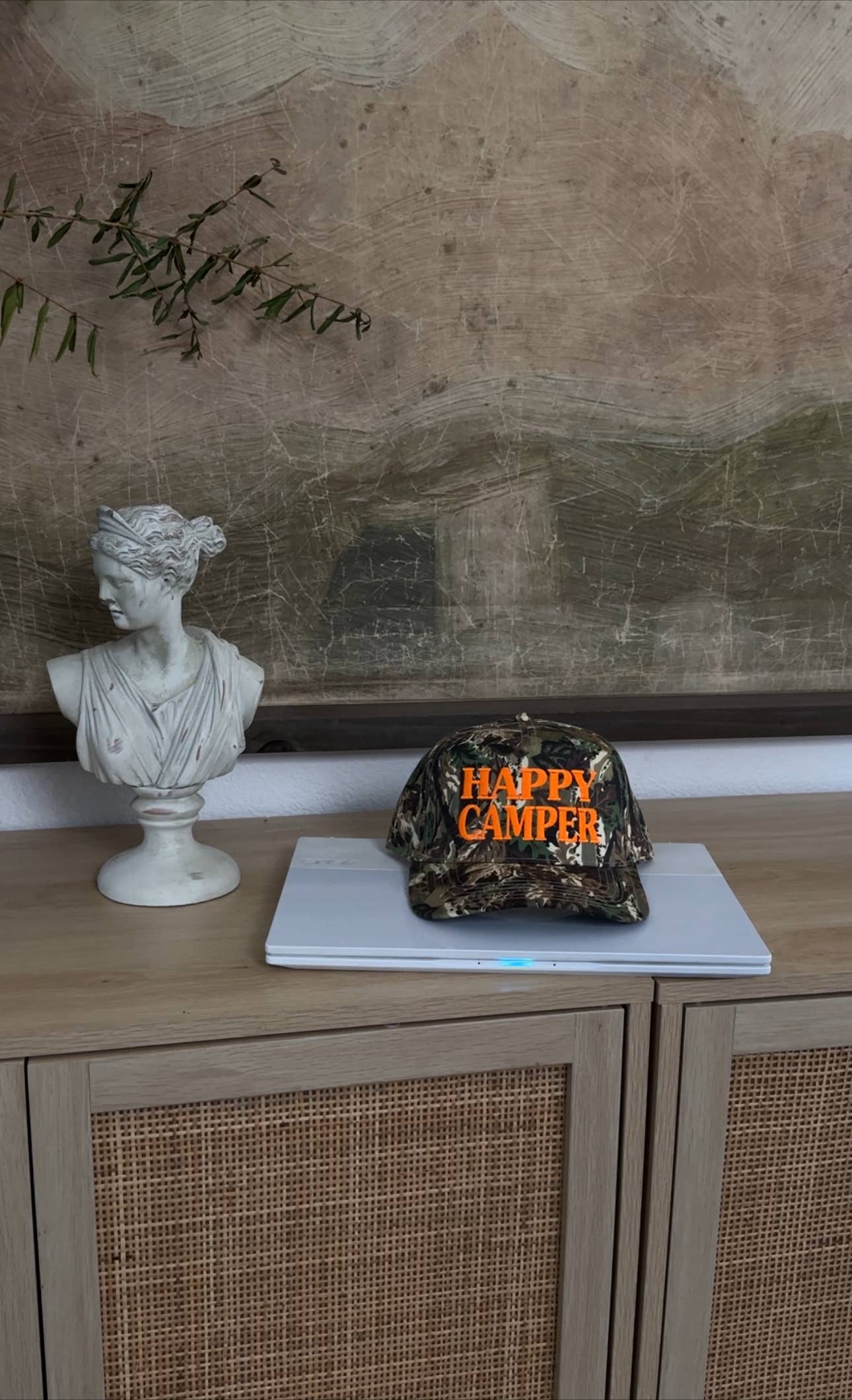 Happy Camper Camo Hat