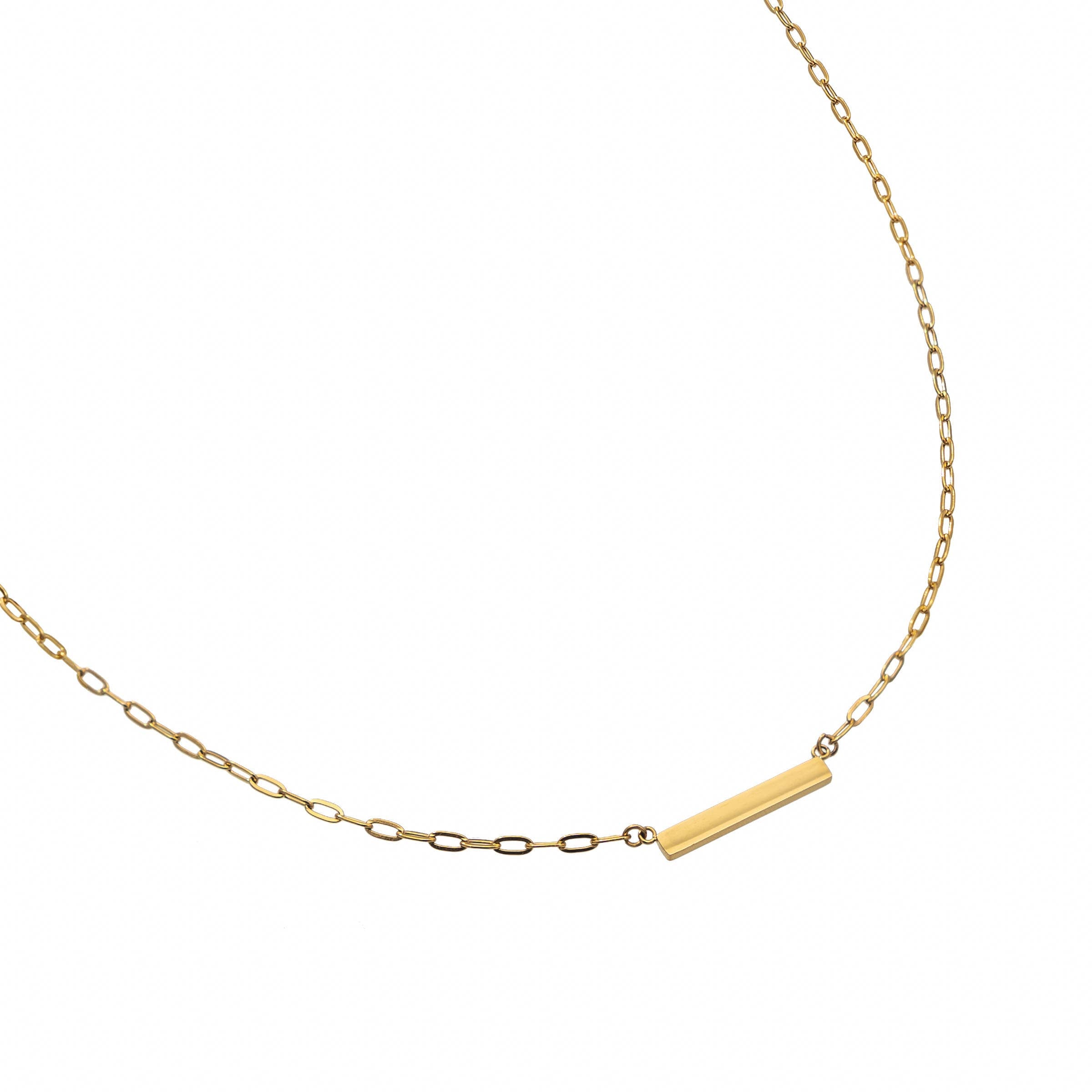 Waterproof Gold Mini Bar Paperclip Chain