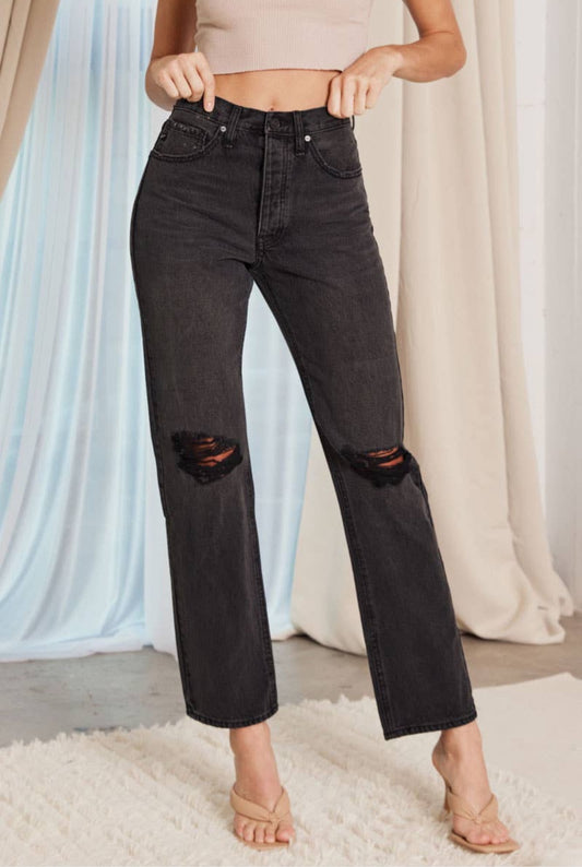 High Rise Boyfriend Jeans